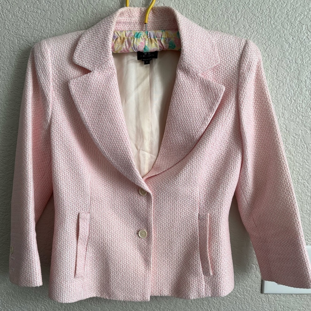 W by Worth Pink Knit Blazer